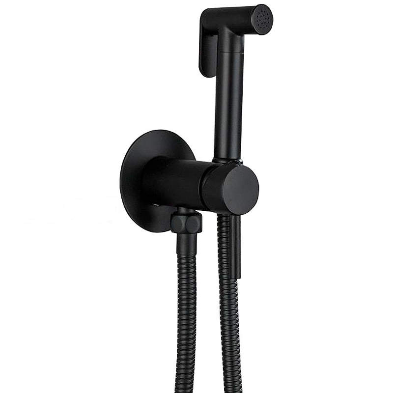 Гигиенический душ со смесителем Haiba HB5511-7 (чёрный матовый)