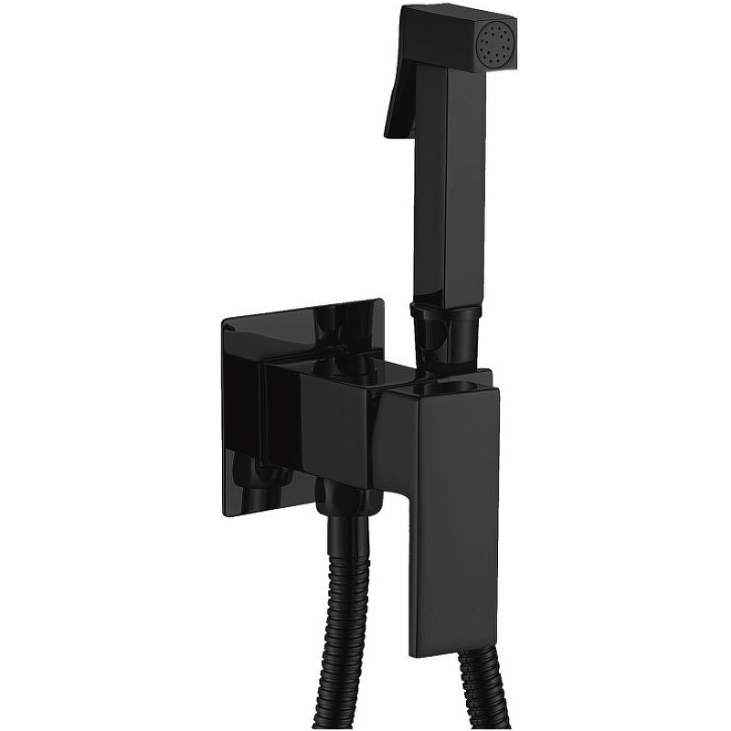 Гигиенический душ со смесителем Haiba HB5512-7 (чёрный матовый)