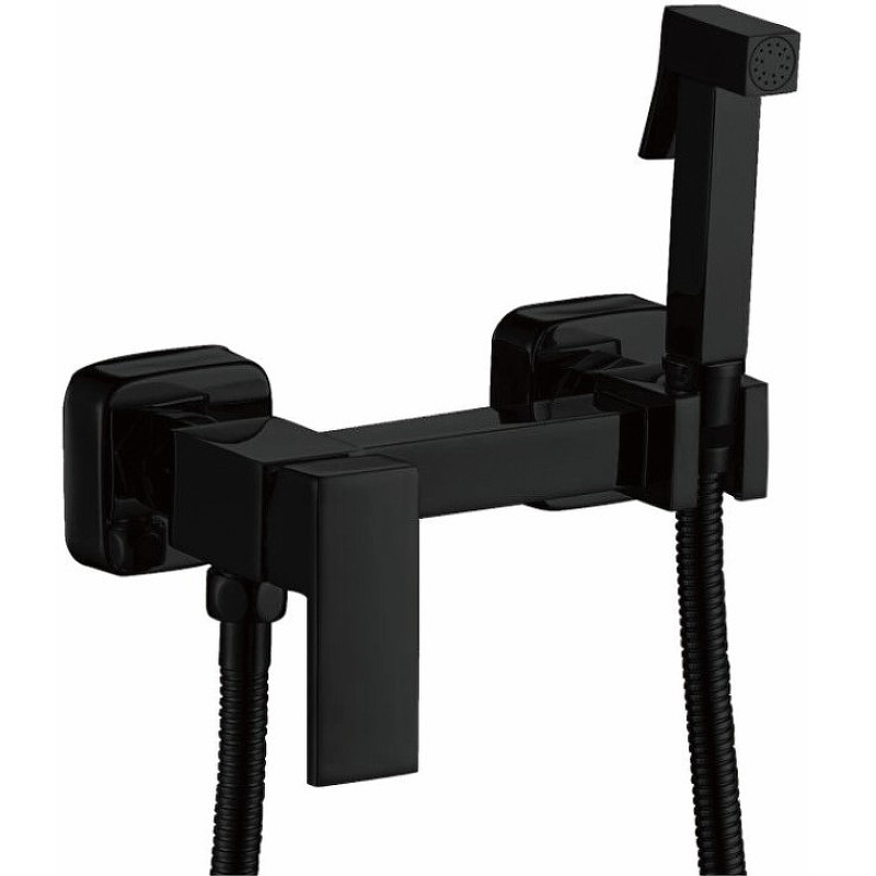 Гигиенический душ со смесителем Haiba HB5513-7 (чёрный матовый)