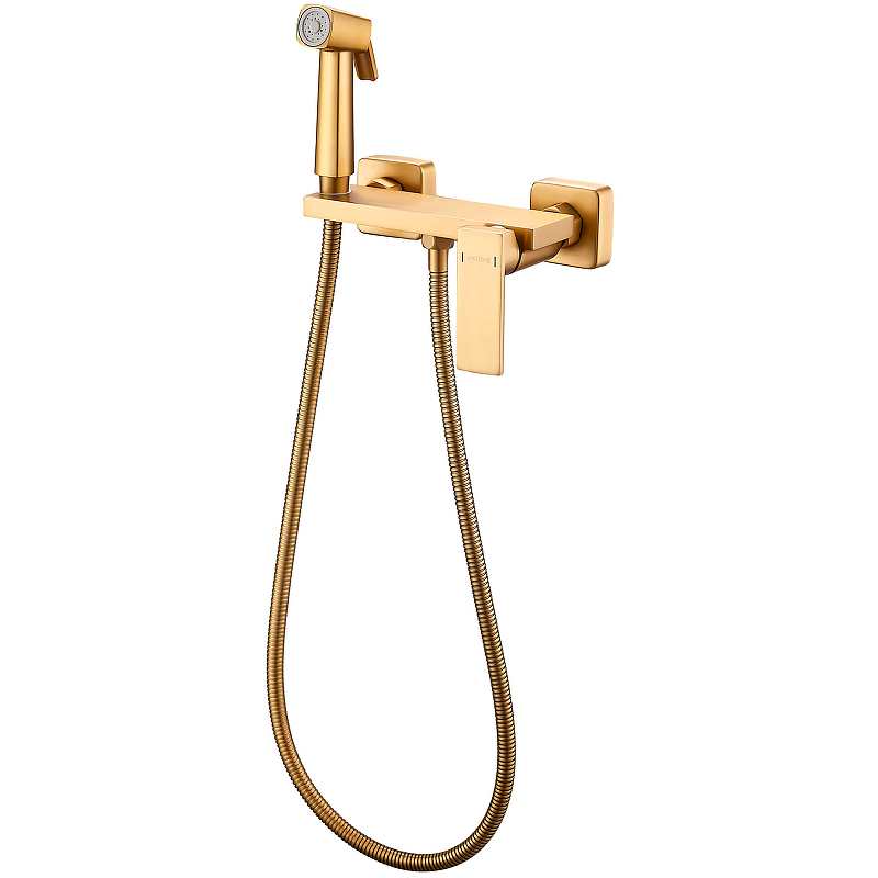 Гигиенический душ со смесителем Haiba HB5517-5 (золото матовое)