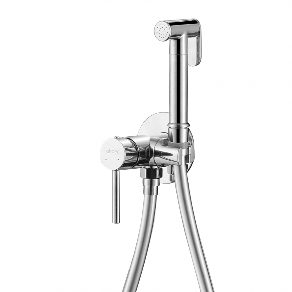 Гигиенический душ со смесителем Abber Wasser Kreis AF8125 (хром)