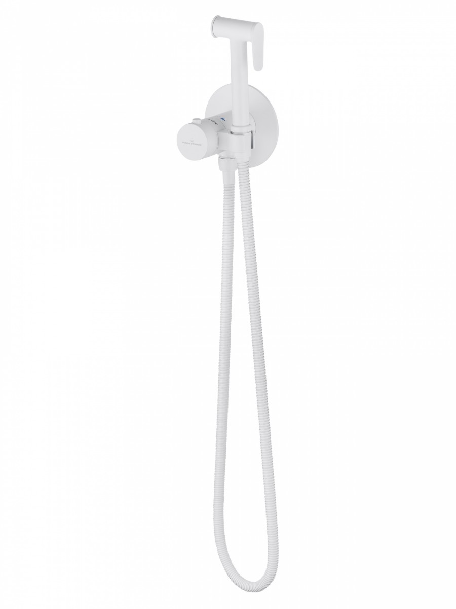 Гигиенический душ со смесителем Wonzon & Woghand WW-88829909-MW (белый матовый) с термостатом