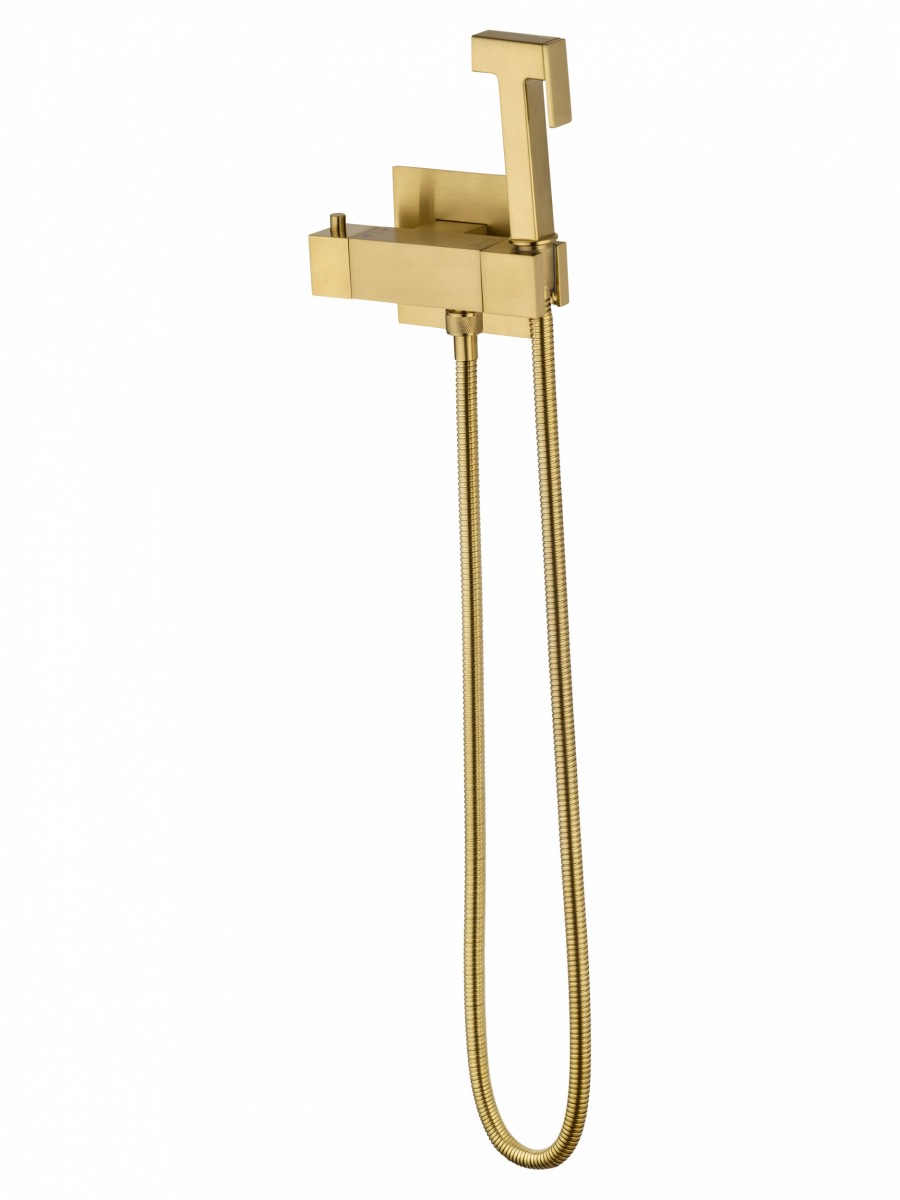 Гигиенический душ со смесителем Wonzon & Woghand WW-88819903-BG (брашированное золото) с термостатом
