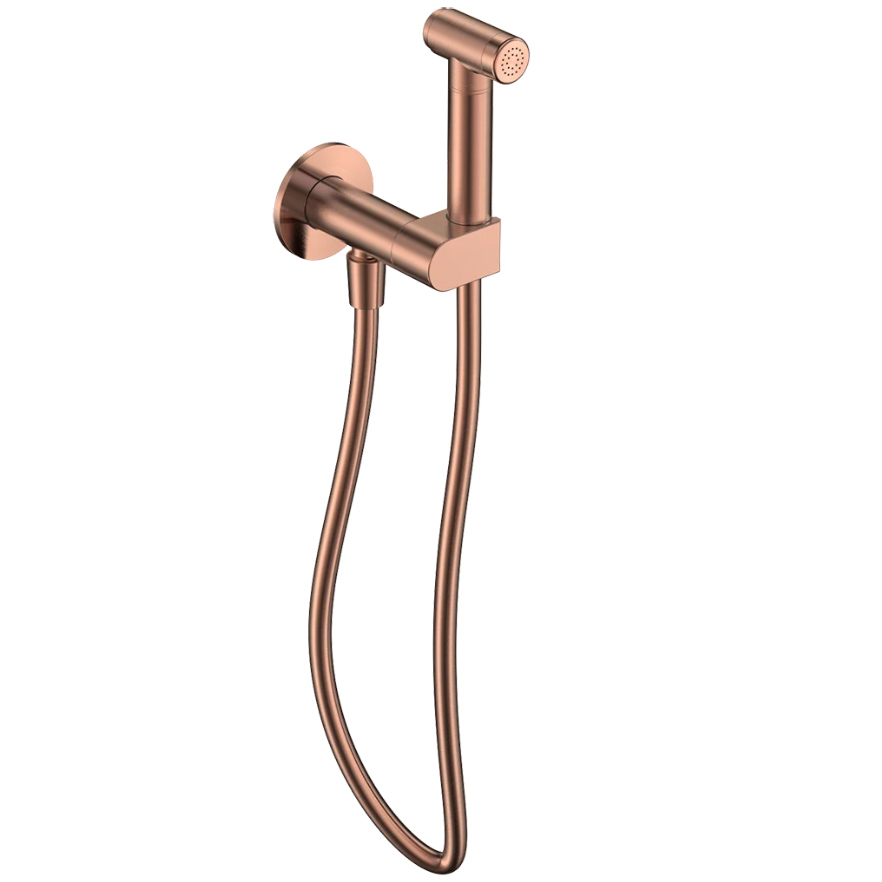 Гигиенический душ со смесителем AQUAme Savona AQM6927BC (брашированная медь)
