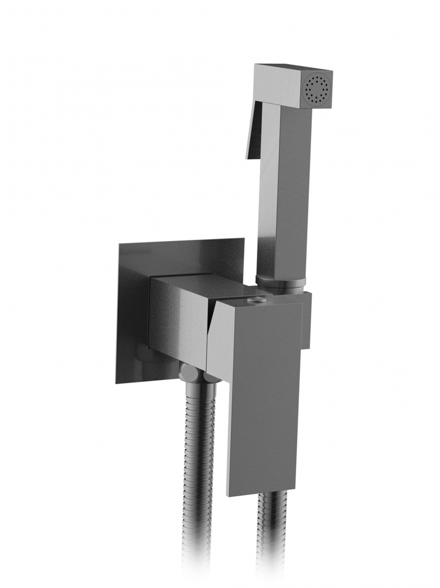 Гигиенический душ со смесителем Altrobagno BM AltroBagnoBM060121GM (оружейная сталь)