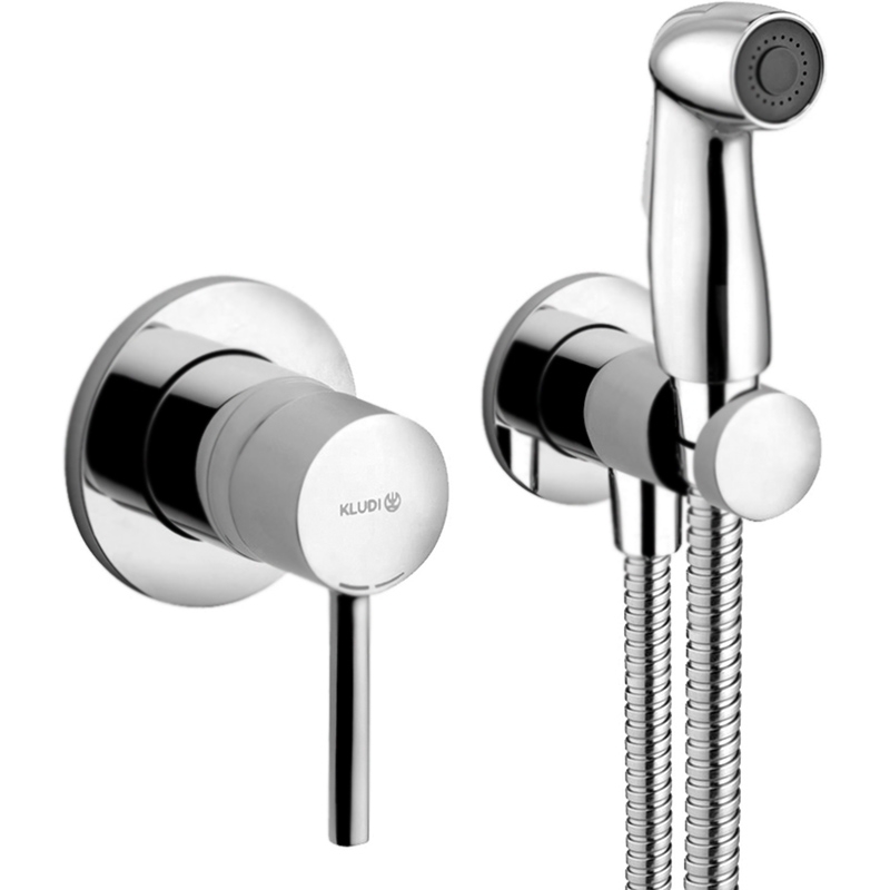 Гигиенический душ со смесителем Kludi Bozz 389990576 (хром)
