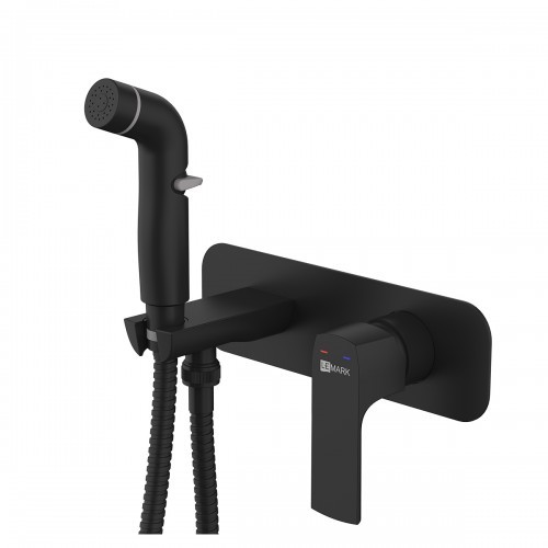 Гигиенический душ со смесителем Lemark Ursus LM7220BL (черный)
