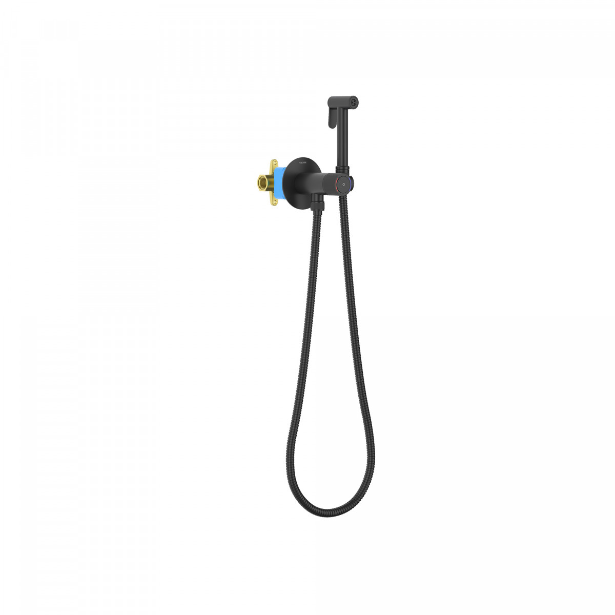 Гигиенический душ со смесителем Aquatek Бетта AQ1023MB (чёрный матовый)