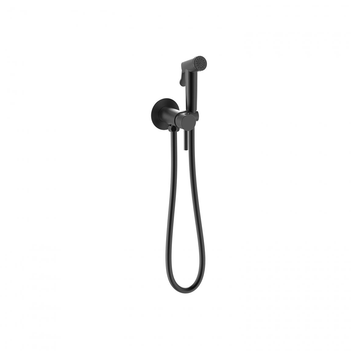 Гигиенический душ со смесителем Bravat D9151BW-ENG (черный)