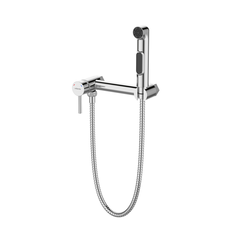 Гигиенический душ со смесителем Milardo Tidy TIDSB15M08 (хром)