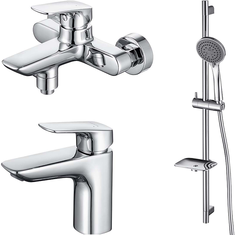Комплект смесителей Aquatek Вега AQ1030CR (хром)