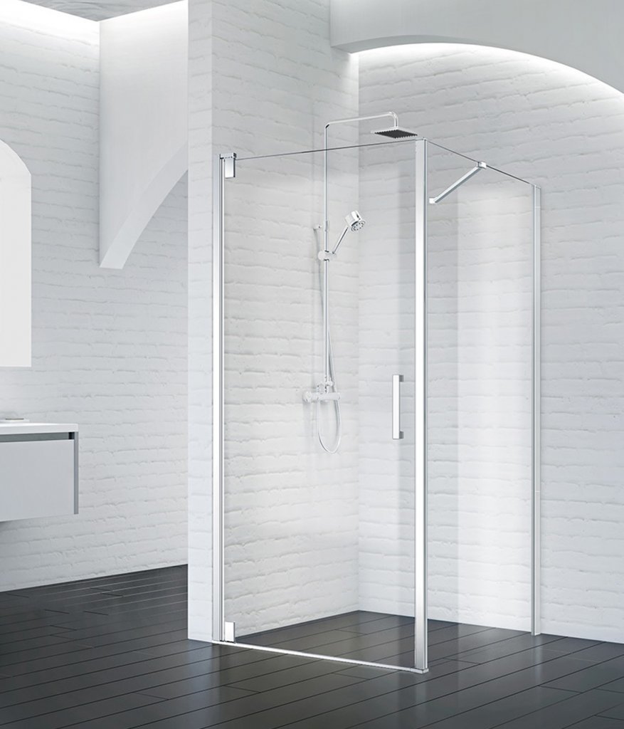 Душевой уголок BelBagno MARMI-AH-1-80/90-C-Cr 800*900 мм (хром/прозрачное)