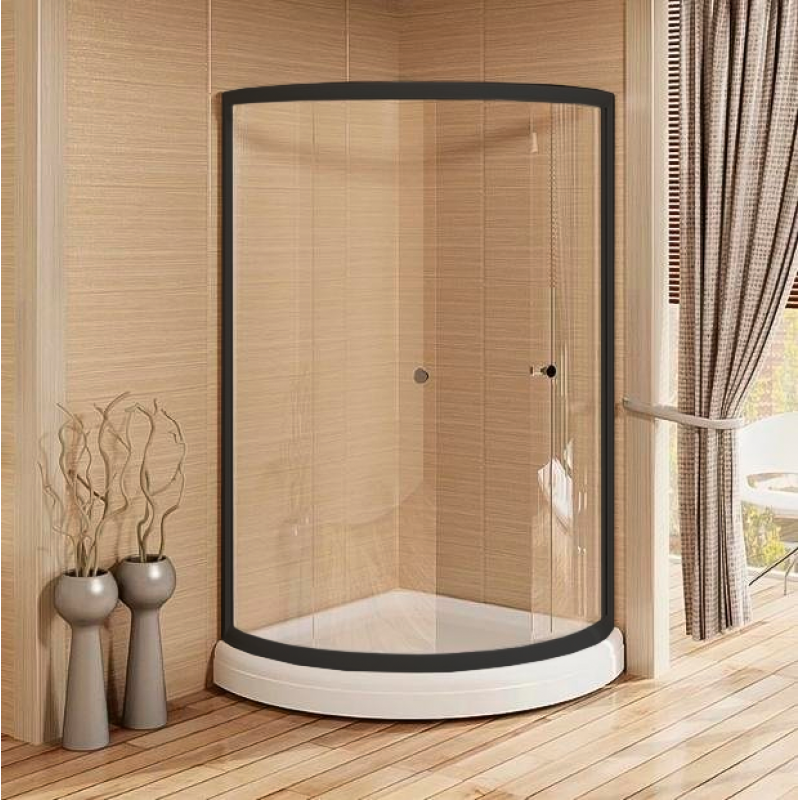 Душевой уголок Radomir Найт 1-03-6-0-0-0030 1000*1000 мм (чёрный/прозрачное)