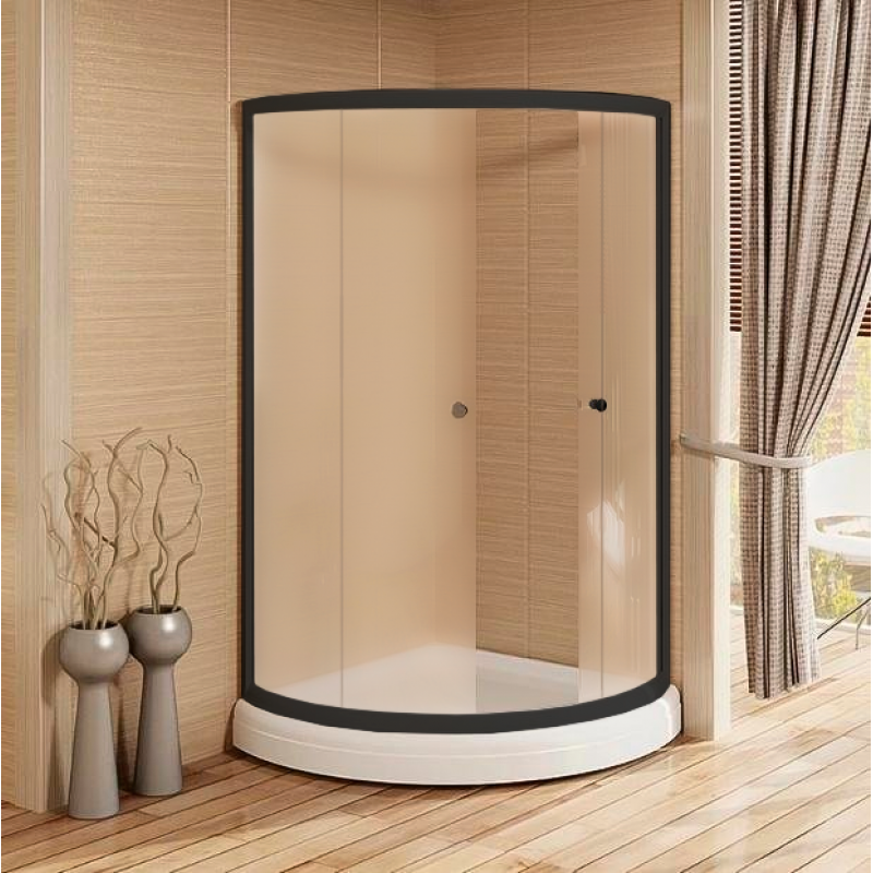 Душевой уголок Radomir Найт 1-03-6-0-0-0011 900*900 мм (чёрный/матовое)