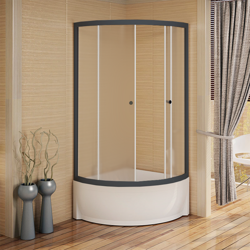 Душевой уголок Radomir Соул 1-03-6-0-0-0021 900*900 мм (чёрный/матовое)