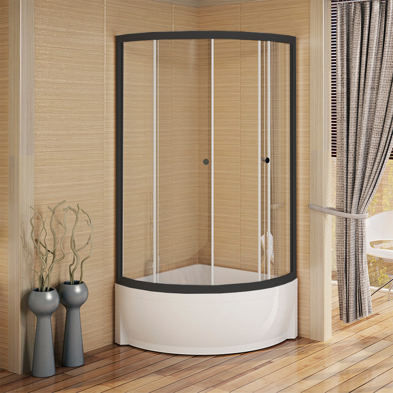 Душевой уголок Radomir Соул 1-03-6-0-0-0020 900*900 мм (чёрный/прозрачное)