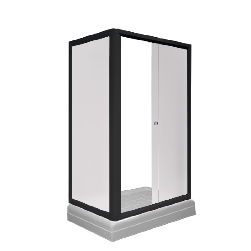 Душевой уголок Radomir Верчелли 1-03-6-1-0-0121 1200*800 мм (чёрный/матовое) L