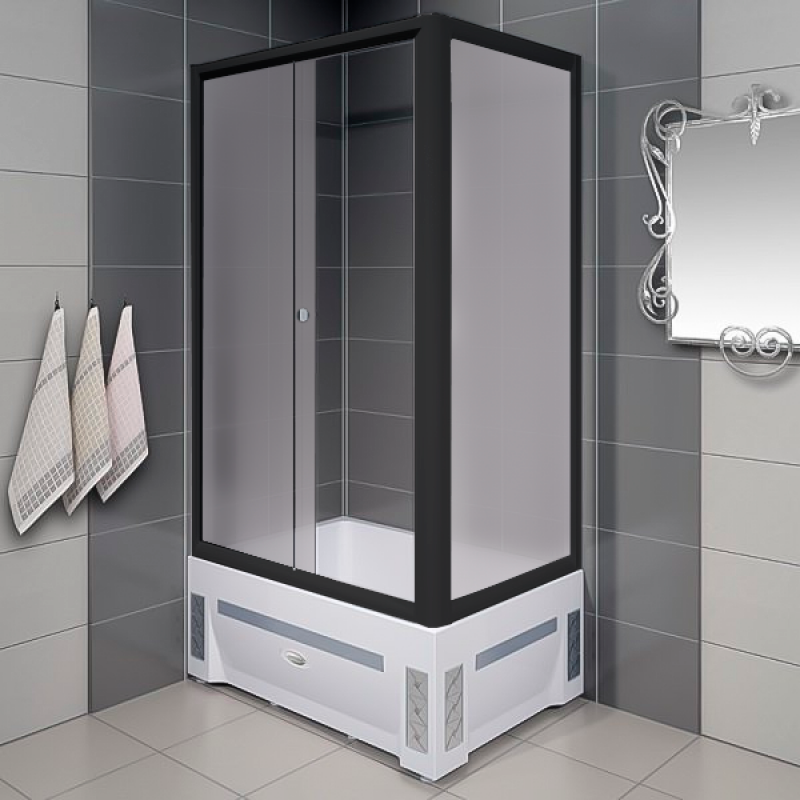 Душевой уголок Radomir Верчелли 1-03-6-2-0-0131 1200*800 мм (чёрный/матовое) R