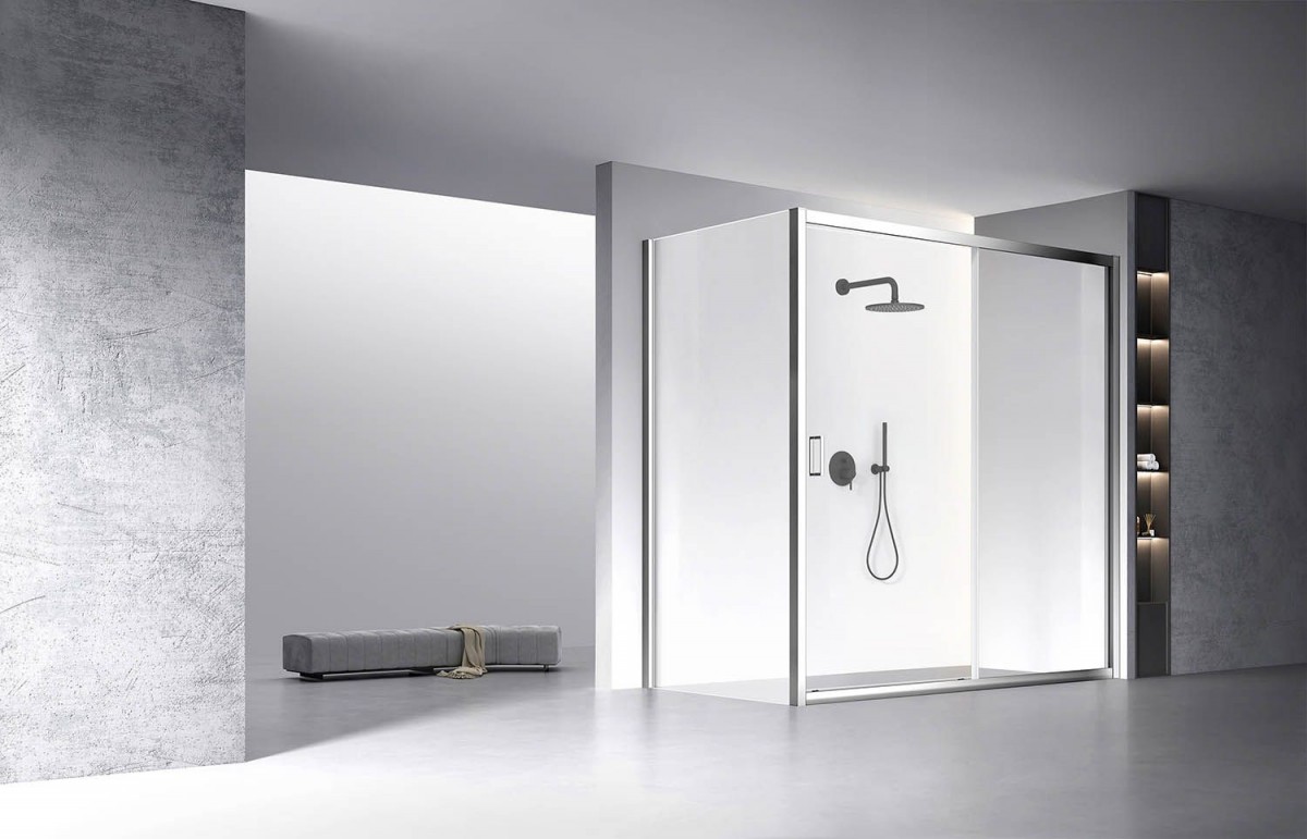 Душевой уголок Veconi Rovigo RV060-190110-01-C5 1900*1100 мм (хром/прозрачное)