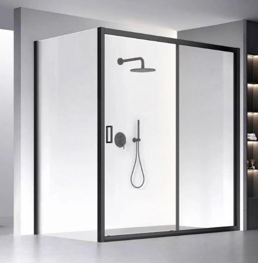 Душевой уголок Veconi Rovigo RV060B-190110-01-C5 1900*1100 мм (чёрный матовый/прозрачное)