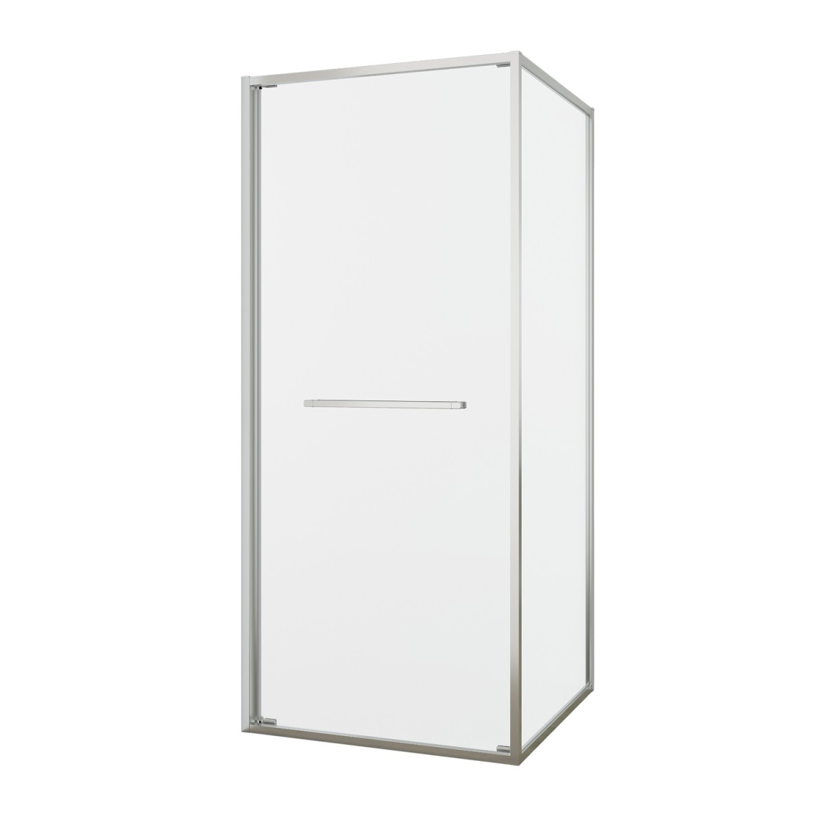 Душевой уголок Black&White Stellar Wind S1120-9090N 900*900 мм (брашированный никель/прозрачное)