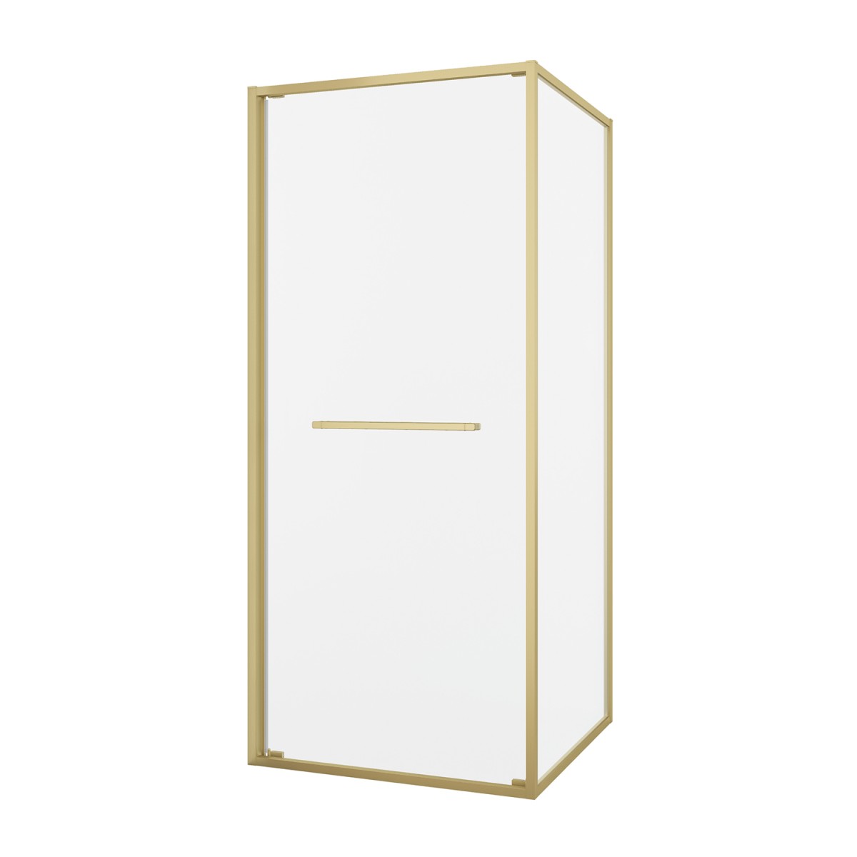 Душевой уголок Black&White Stellar Wind S1120-9090G 900*900 мм (брашированное золото/прозрачное)