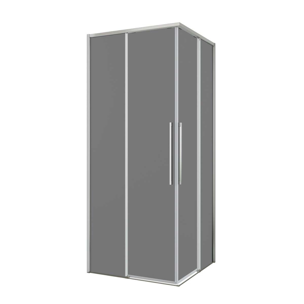 Душевой уголок Black&White Stellar Wind S1220-9090N-GG 900*900 мм (брашированный никель/тонированное)