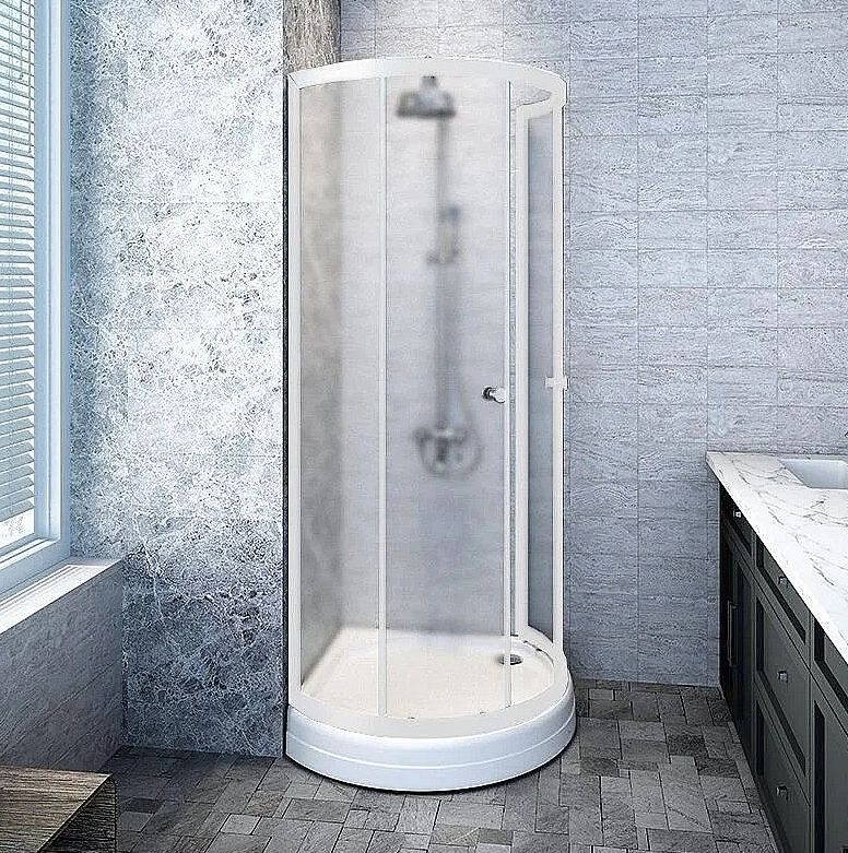 Душевой уголок Radomir Стронг 1-09-2-0-0-1820 1100*1100 мм (хром матовый/прозрачное)