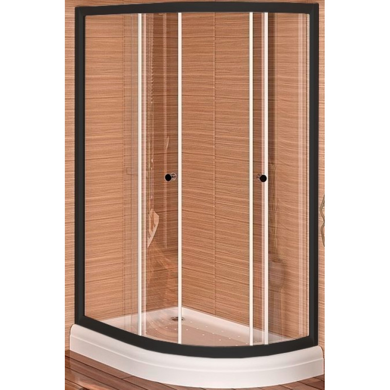 Душевой уголок Radomir Соул 1-09-6-0-0-0080 1200*800 мм (чёрный матовый/прозрачное)