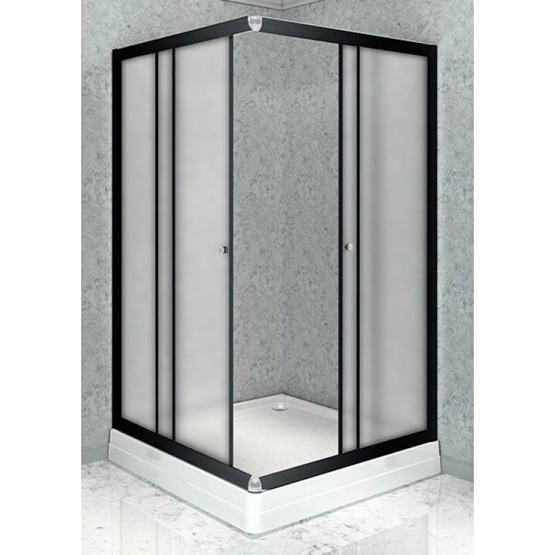 Душевой уголок Radomir Дрим 1-03-6-0-0-1191 1000*1000 мм (чёрный/матовое)
