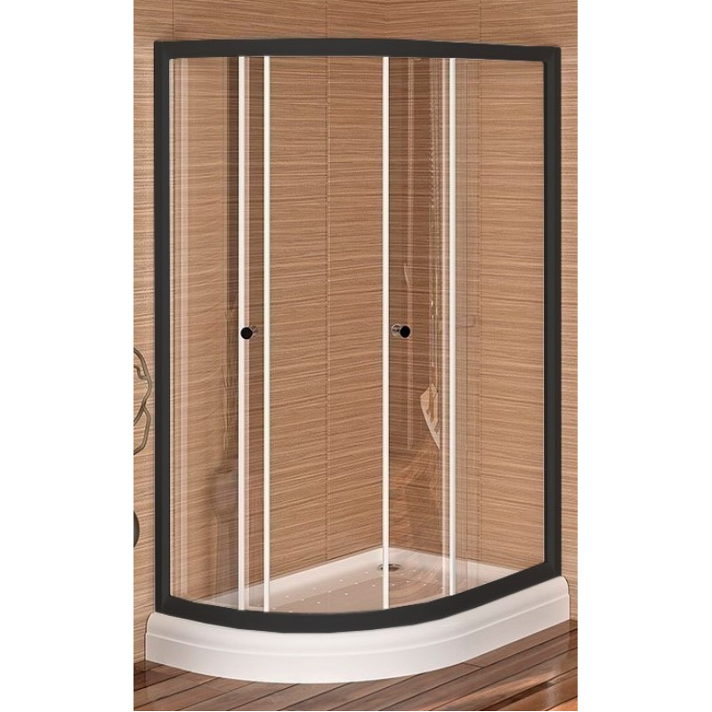 Душевой уголок Radomir Соул 1-03-6-2-0-0080 1200*800 мм (чёрный/прозрачное) R