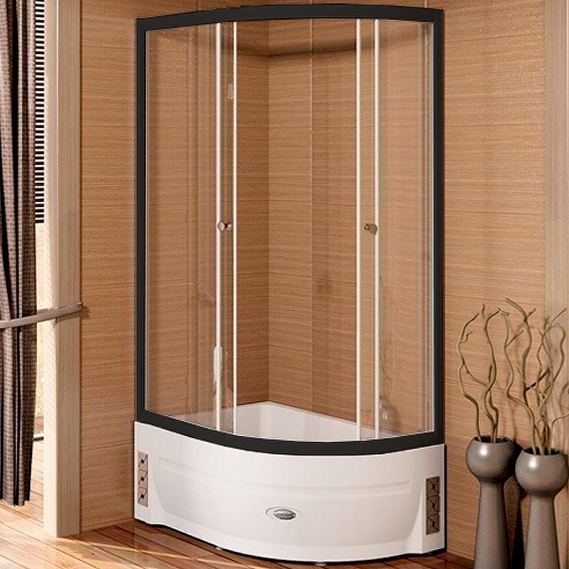 Душевой уголок Radomir Соул 1-03-6-1-0-0090 1200*800 мм (чёрный/прозрачное) L