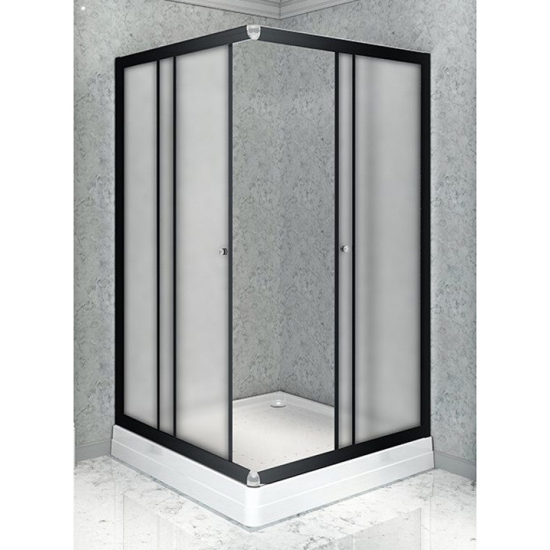 Душевой уголок Radomir Дрим 1-03-6-1-0-1211 900*1000 мм (чёрный/матовое) L