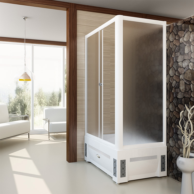 Душевой уголок Radomir Верчелли 1-03-1-1-0-0131 1190*810 мм (белый/матовое) L