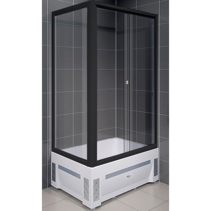 Душевой уголок Radomir Верчелли 1-03-6-1-0-0130 1190*810 мм (чёрный/прозрачное) L