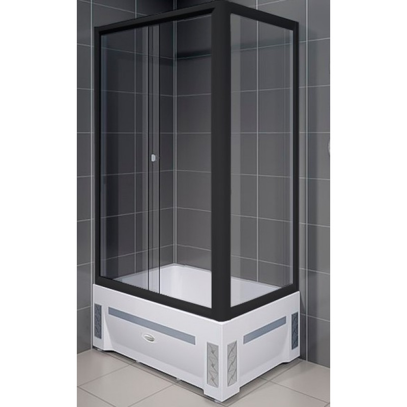 Душевой уголок Radomir Верчелли 1-03-6-2-0-0130 1200*800 мм (чёрный/прозрачное) R