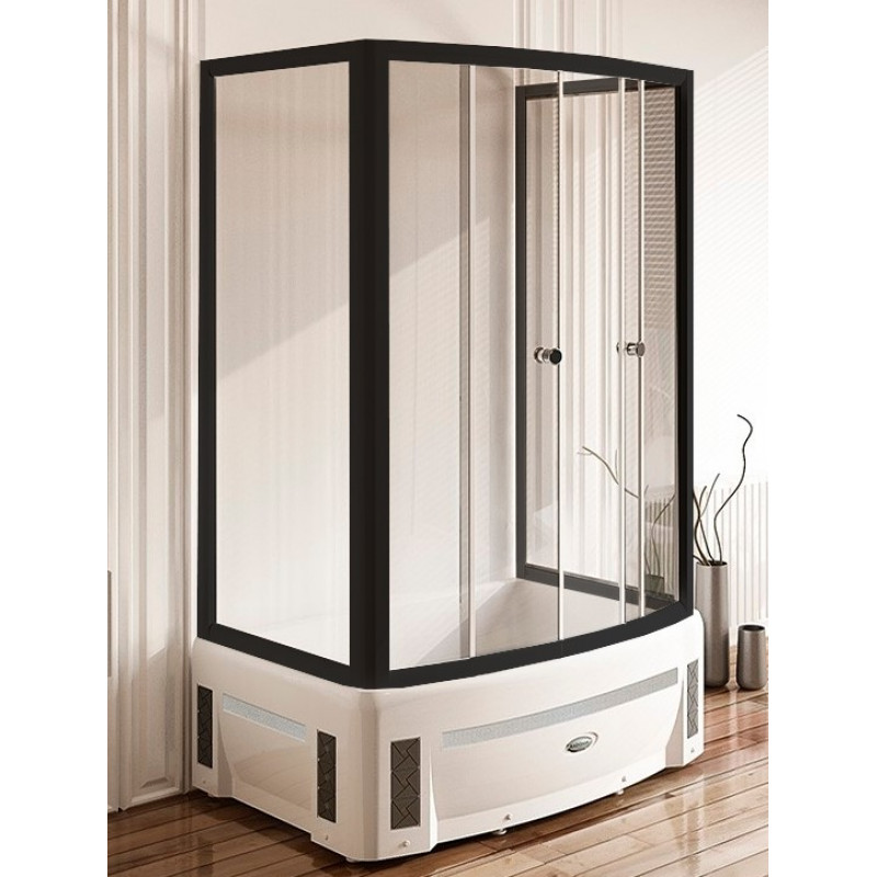 Душевой уголок Radomir Диана 1-03-6-0-0-0140 1400*950 мм (чёрный/прозрачное)