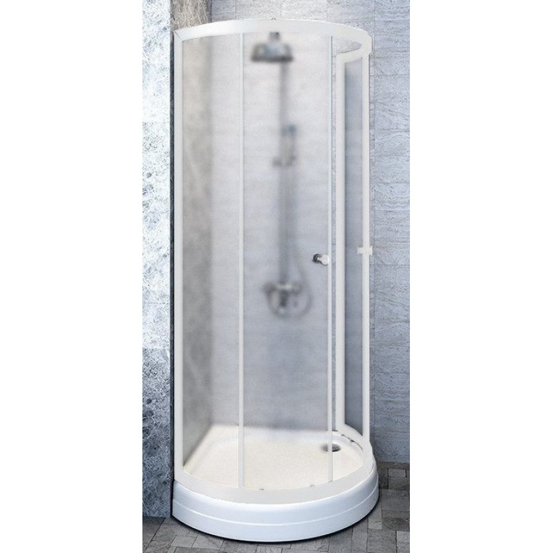 Душевой уголок Radomir Стронг 1-03-1-0-0-1801 900*900 мм (белый/матовое)