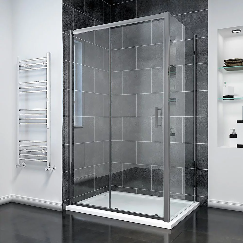 Душевой уголок Veconi RV-055GM RV055GM-110100-01-C8 1100*1000 мм (оружейная сталь/прозрачное)