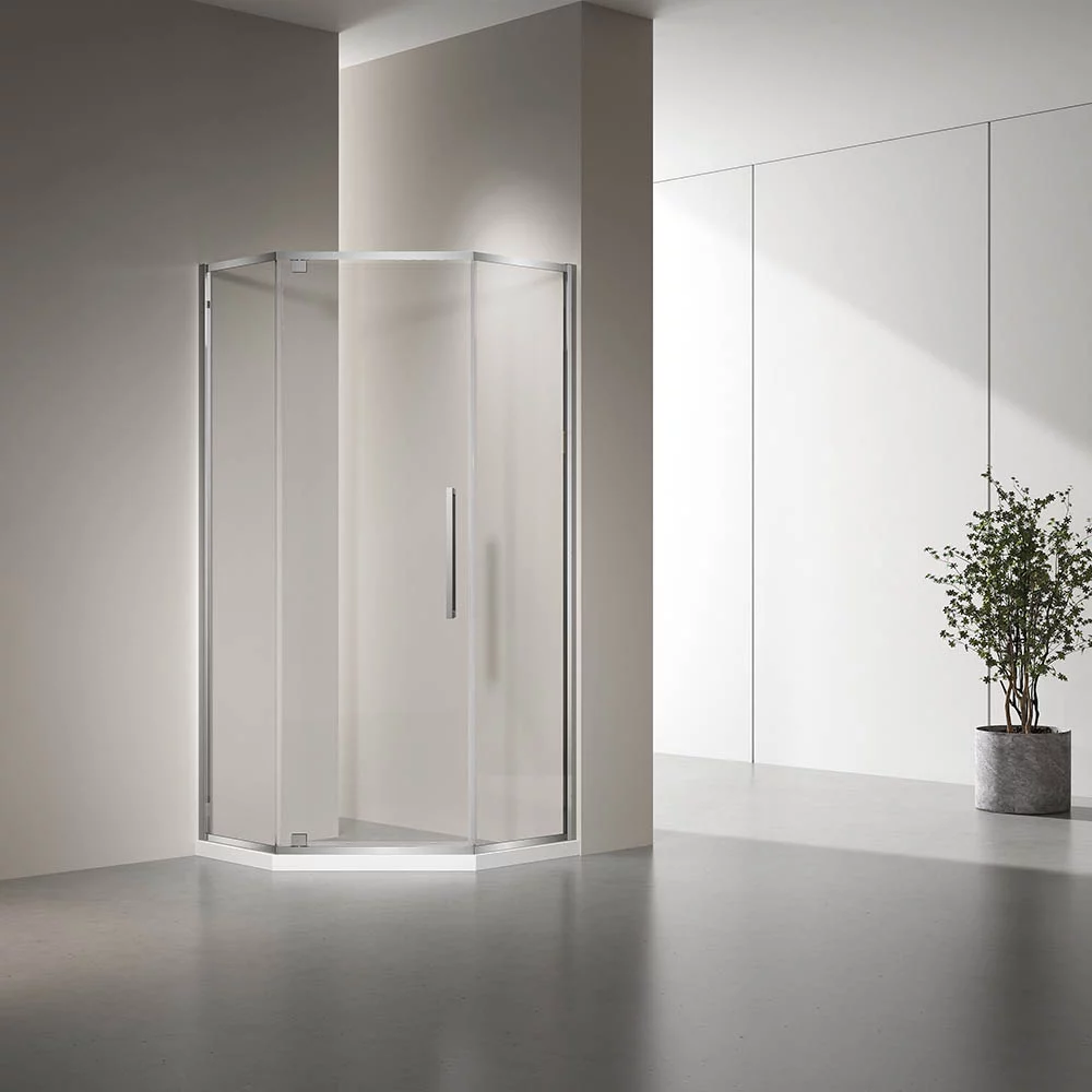 Душевой уголок Veconi Rovigo RV35-80-01-C7 800*800 мм (хром/прозрачное)