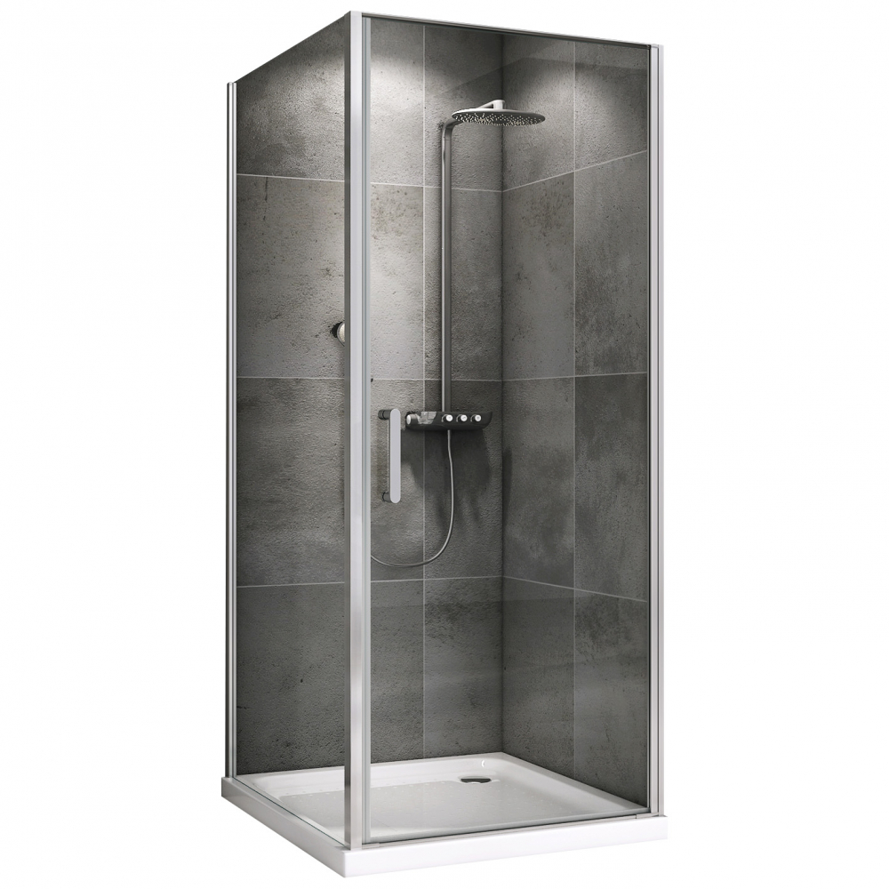 Душевой уголок Abber Sonnenstrand AG04090-S75 900*750 мм (хром/прозрачное)