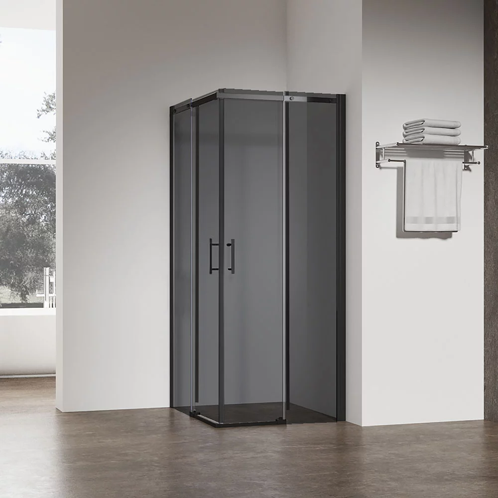 Душевой уголок Veconi Rovigo RV50B-9090-05-C8 900*900 мм (чёрный матовый/тонированное)