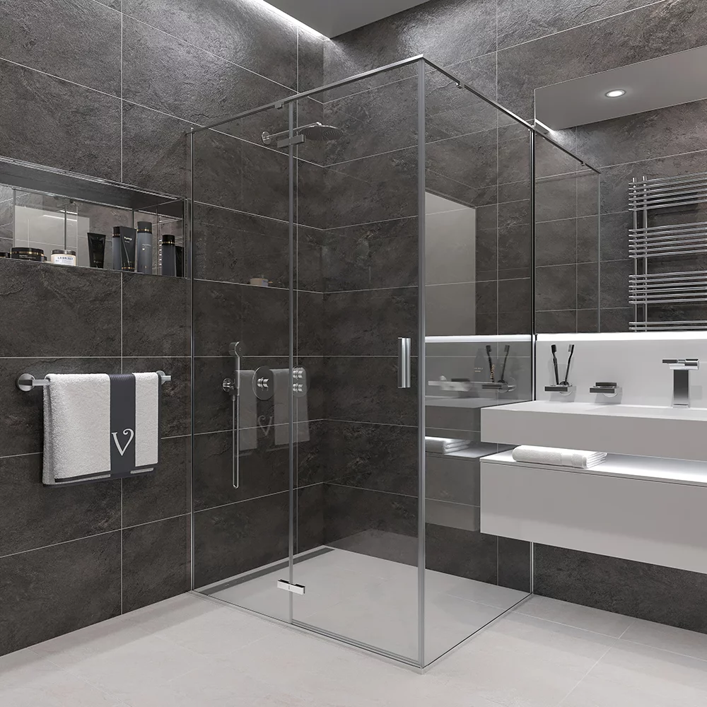 Душевой уголок Veconi Rovigo RV073-12090-01-C4 1200*900 мм (хром/прозрачное)