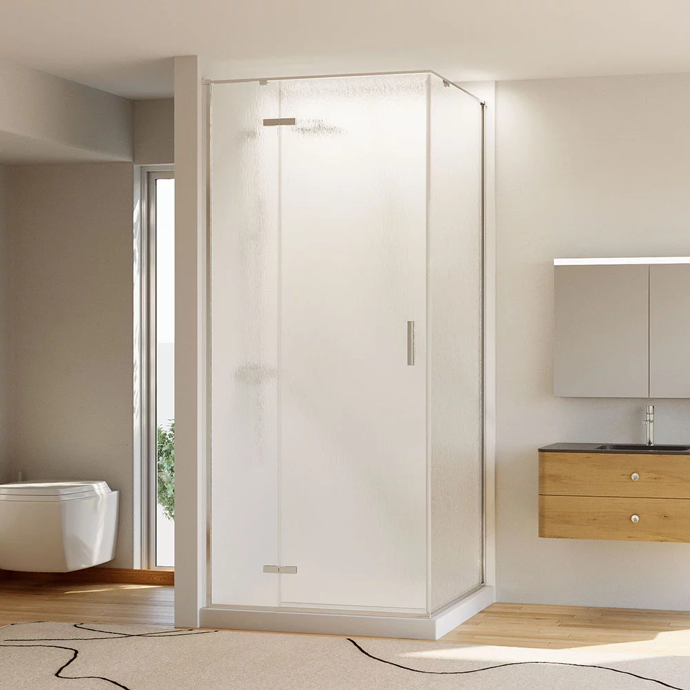 Душевой уголок Veconi Rovigo RV073R/L-8080-06-C4 800*800 мм (хром/дождь) L