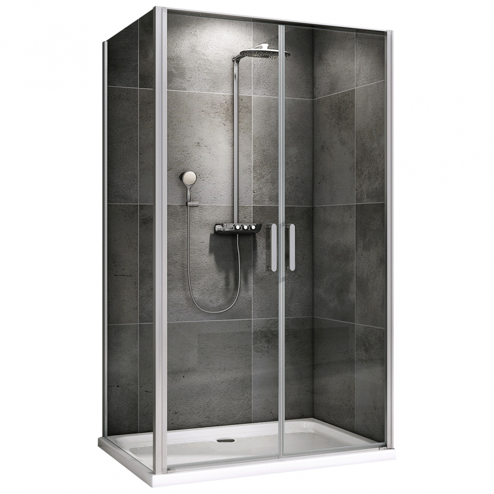 Душевой уголок Abber Sonnenstrand AG04100C-S85 1000*850 мм (хром/прозрачное)