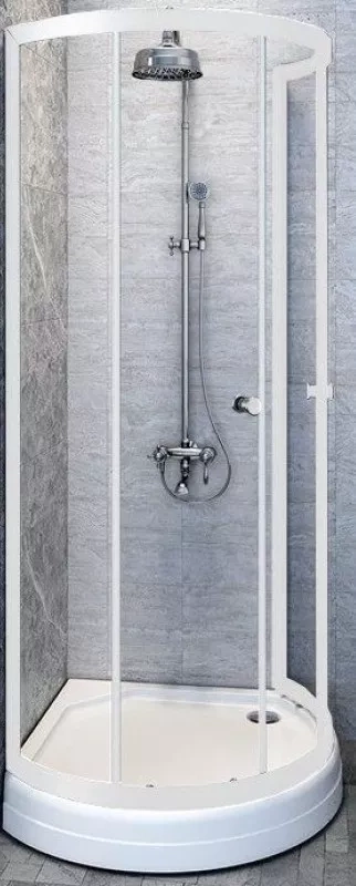 Душевой уголок Radomir Стронг 1-09-1-0-0-1820 1100*1100 мм (белый/прозрачное)