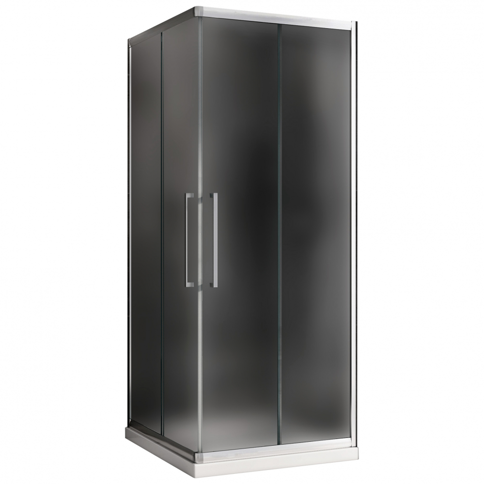 Душевой уголок Abber Schwarzer Diamant AG02080MH 800*800 мм (хром/матовое)