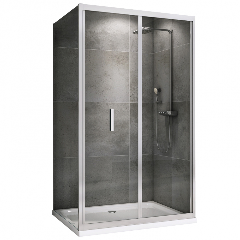 Душевой уголок Abber Sonnenstrand AG07110-S75 1100*750 мм (хром/прозрачное)