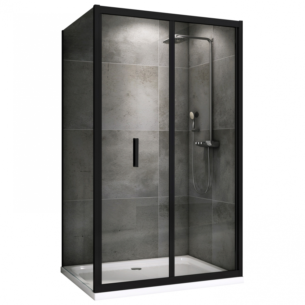 Душевой уголок Abber Sonnenstrand AG07120B-S80B 1200*800 мм (чёрный/прозрачное)