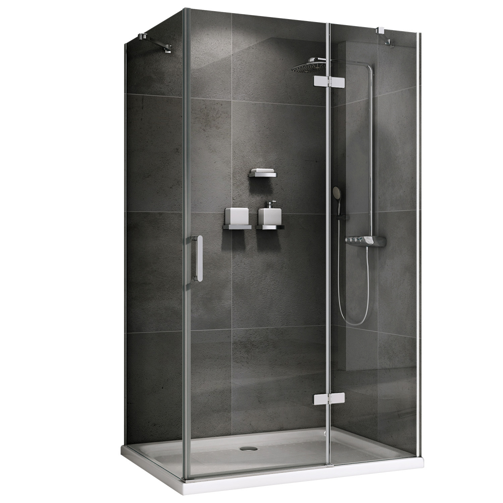 Душевой уголок Abber Zart AG08120-S91 1200*900 мм (хром/прозрачное)